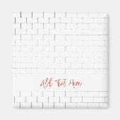 Architektur Subway Tile Moderne klassische eigene  Magnet (Vorne)