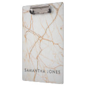 Architektur Textur weißes Marmor Gold Klemmbrett (Links)