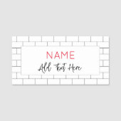 Architektur U-Bahn-Tile Moderne Wirtschaft Namensschild (Vorderseite)