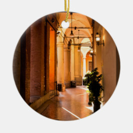 Architektur und Portico in Bologna Italien Keramik Ornament