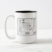 Architektur: US Marinefliegerstützpunkt Zweifarbige Tasse (Links)