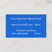 Architektur-Visitenkarte Visitenkarte (Rückseite)