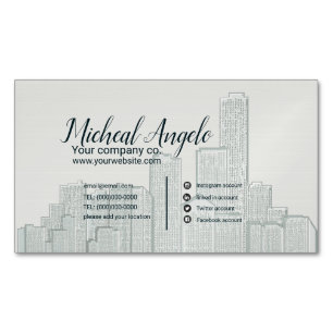 Architektur Visitenkartenmagnet