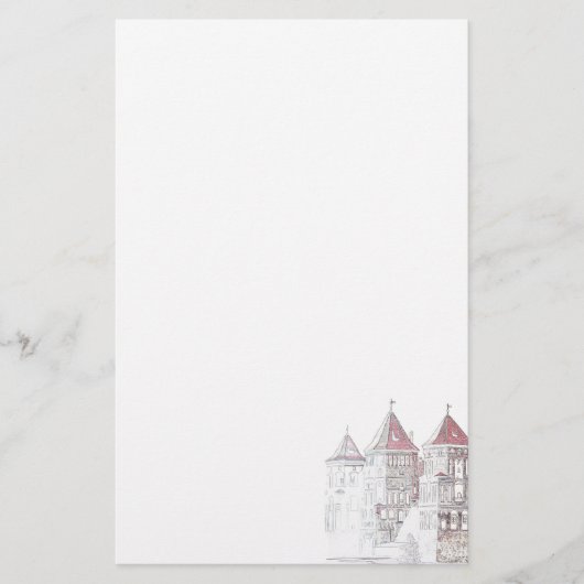 Architektur von Belarus Mir Briefpapier (Vorderseite)