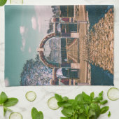 Architektur von Belarus Mir Geschirrtuch (Gefaltet)