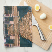 Architektur von Belarus Mir Geschirrtuch (Viertel Falte)