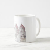 Architektur von Belarus Mir Kaffeetasse (VorderseiteRechts)