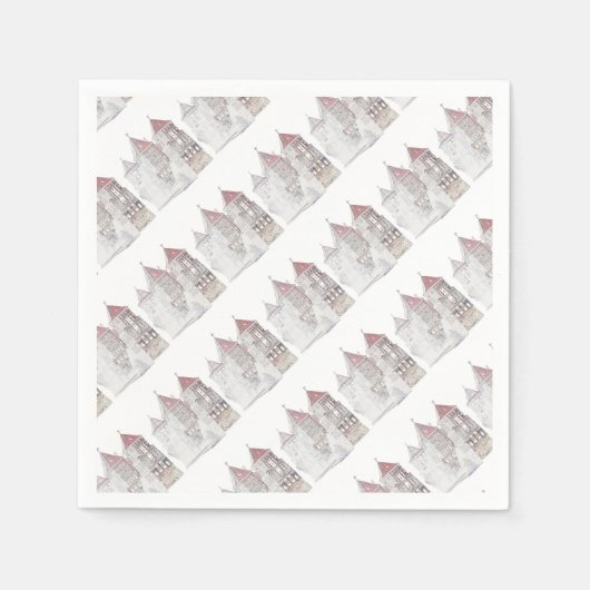 Architektur von Belarus Mir Serviette (Vorderseite)