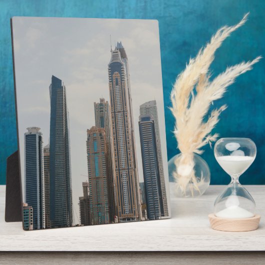 Architektur von Dubai Marina Fotoplatte (Seite)