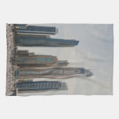 Architektur von Dubai Marina Geschirrtuch (Horizontal)