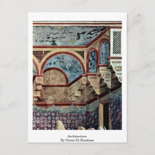 Architektur von Giotto Di Bondone Postkarte