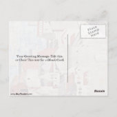 Architektur. von Piero Della Francesca Postkarte (Rückseite)