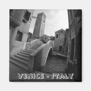 Architektur von Venedig - BW Art (Kühlschrankmagn Magnet