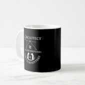 Architektur, weil Ingenieure Babysitter brauchen Kaffeetasse (Vorderseite Links)
