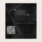 Architektur Weiß im Freien Schwarz Inside Blueprin Visitenkarten (Innenseite Aufgefaltet)