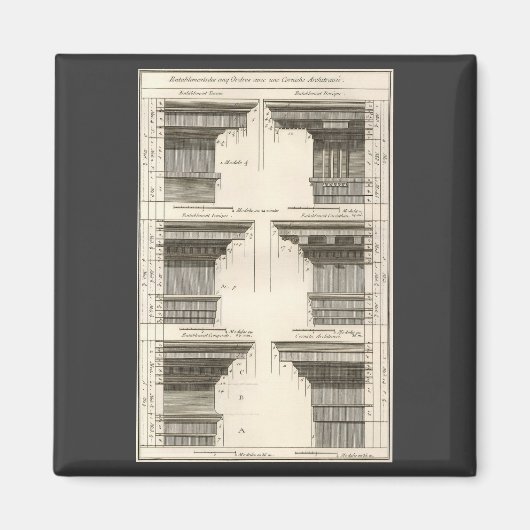 Architekturaufträge, Vintage Unternehmungen Magnet (Vorne)