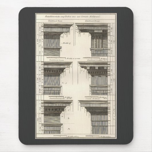 Architekturaufträge, Vintage Unternehmungen Mousepad (Vorne)