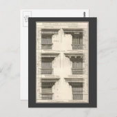 Architekturaufträge, Vintage Unternehmungen Postkarte (Vorne/Hinten)