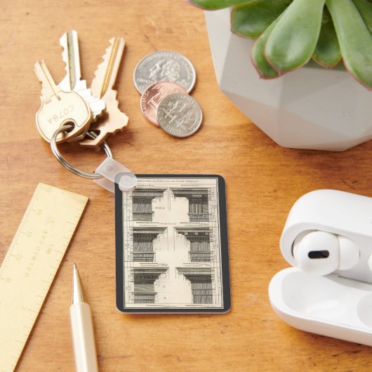 Architekturaufträge, Vintage Unternehmungen Schlüsselanhänger (Schreibtisch)