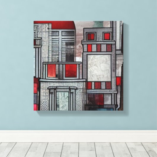 Architekturbeeindruckungen Leinwanddruck (Insitu (Holzboden))