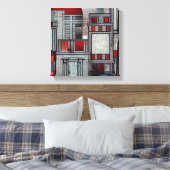 Architekturbeeindruckungen Leinwanddruck (Insitu (Schlafzimmer))