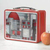 Architekturbeeindruckungen Metall Brotdose (Beispiel)