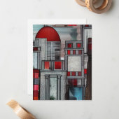 Architekturbeeindruckungen Mitteilungskarte (Vorderseite/Rückseite Beispiel)