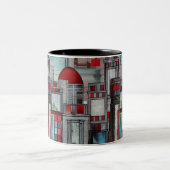 Architekturbeeindruckungen Zweifarbige Tasse (Mittel)