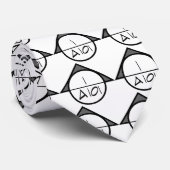 Architekturbezugssymbol-Krawatte (dunkel) Krawatte (Gerollt)