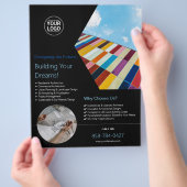 Architekturbüro Maßgeschneiderter Flyer (Hand)