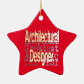 Architekturdesigner Extraordinaire Keramik Ornament (Vorne)