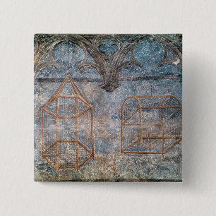 Architekturdetails von Schlafzimmer Papstes Button