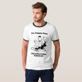 Architekturdienstleistungen Cartoon T - Shirt (Vorne ganz)