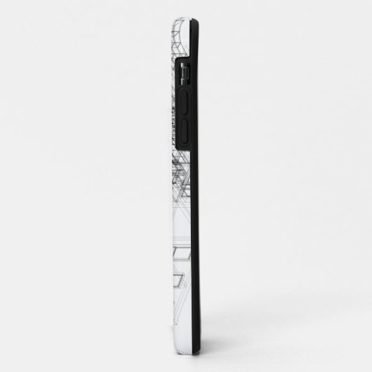 Architekturdrahtrahmen Iphone Fall Case-Mate iPhone Hülle (Hinten/Links)