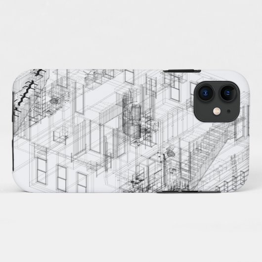 Architekturdrahtrahmen Iphone Fall Case-Mate iPhone Hülle (Rückseite (Horizontal))
