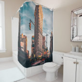 ARCHITEKTURELLE FOTOGRAFIE DES BROWNEN GEBÄUDE DUSCHVORHANG (Beispiel)