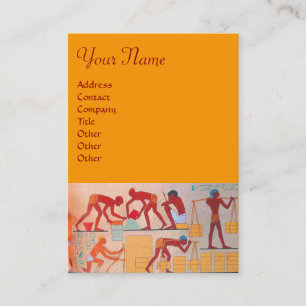 ARCHITEKTURELLER BAU Rot-Gelb-Orange Visitenkarte