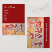 ARCHITEKTURELLER BAU Rot-Gelb-Orange Visitenkarte (Vorne/Hinten)