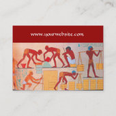 ARCHITEKTURELLER BAU Rot-Gelb-Orange Visitenkarte (Rückseite)