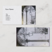 ARCHITEKTURELLES INNERE MIT TÜREN Weißer Pearl Visitenkarte (Vorne/Hinten)