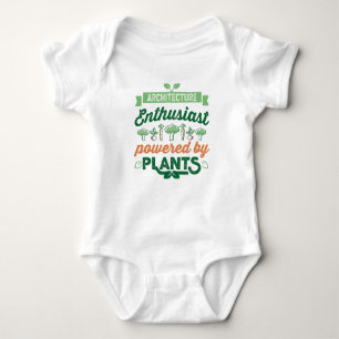Architekturenthusiast mit Pflanze Vegan Baby Strampler