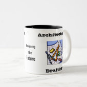 Architekturentwurf Zweifarbige Tasse (VorderseiteRechts)