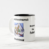 Architekturentwurf Zweifarbige Tasse (Vorderseite Links)