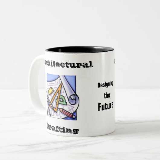 Architekturentwurf Zweifarbige Tasse (Vorderseite Links)