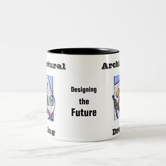 Architekturentwurf Zweifarbige Tasse (Mittel)