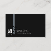 Architekturfachkompetenz Baugewerbe Gold Streifen Visitenkarte (Rückseite)