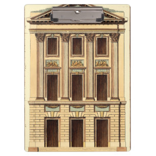 Architekturfassade durch Jean Deneufforge Klemmbrett