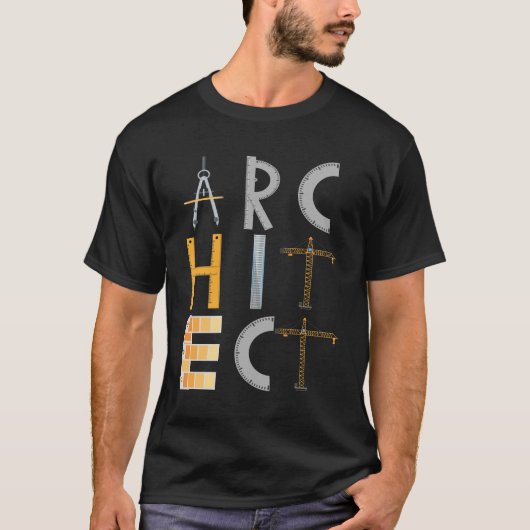 Architekturgeschenke Architekturstudenten T-Shirt (Vorderseite)
