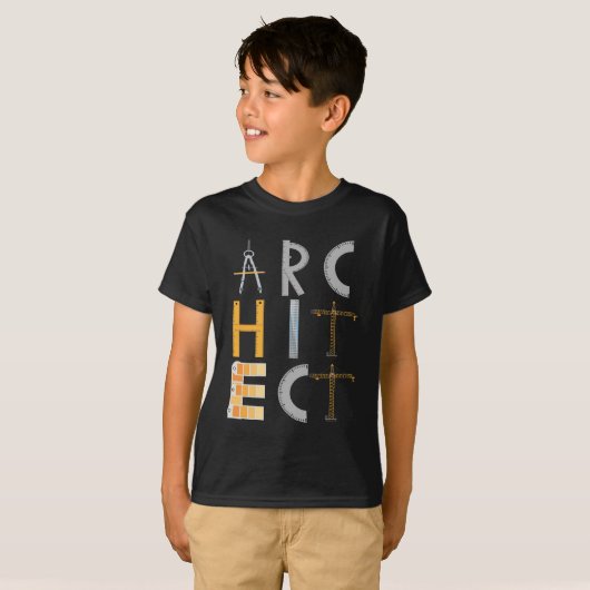 Architekturgeschenke Architekturstudenten T-Shirt (Vorne ganz)