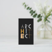 Architekturgeschenke Architekturstudenten Visitenkarte (Stehend Vorderseite)